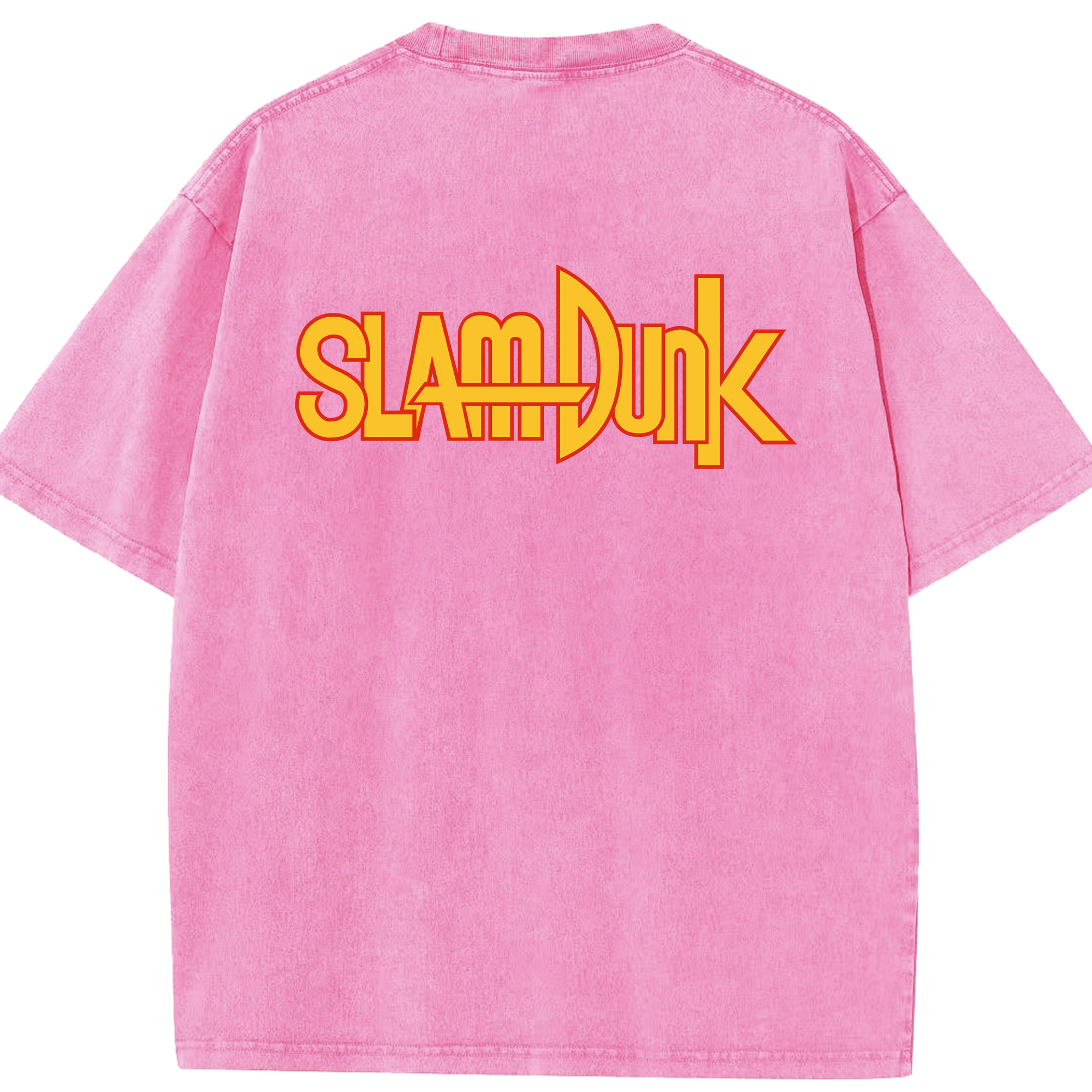 SLAM DUNK／スラムダンク 綿100% ヴィンテージ風 半袖Tシャツ（背面プリント）